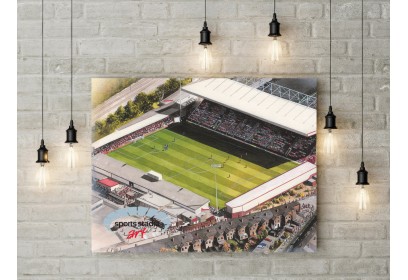 Crewe Alexandra FC Gresty Road Stadium Wall Art Canvas